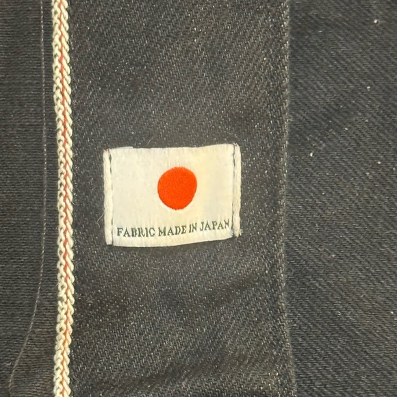 Tellason Coverall Jacket Japanese Selvedge Denim Black 13.5 oz. Large L - Picture 5 of 6